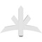 Ekena Millwork Alberta Architectural Grade PVC Gable Bracket, 36"W x 24"H x 4"D x 4"F, 16/12 Pitch GBP036X24X0404ALB00 - alternate 4